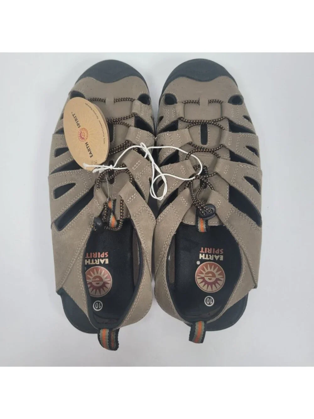 Earth Spirit Men's Tan Outdoor Sandals With Adjustable Strap US Size 10 NWT